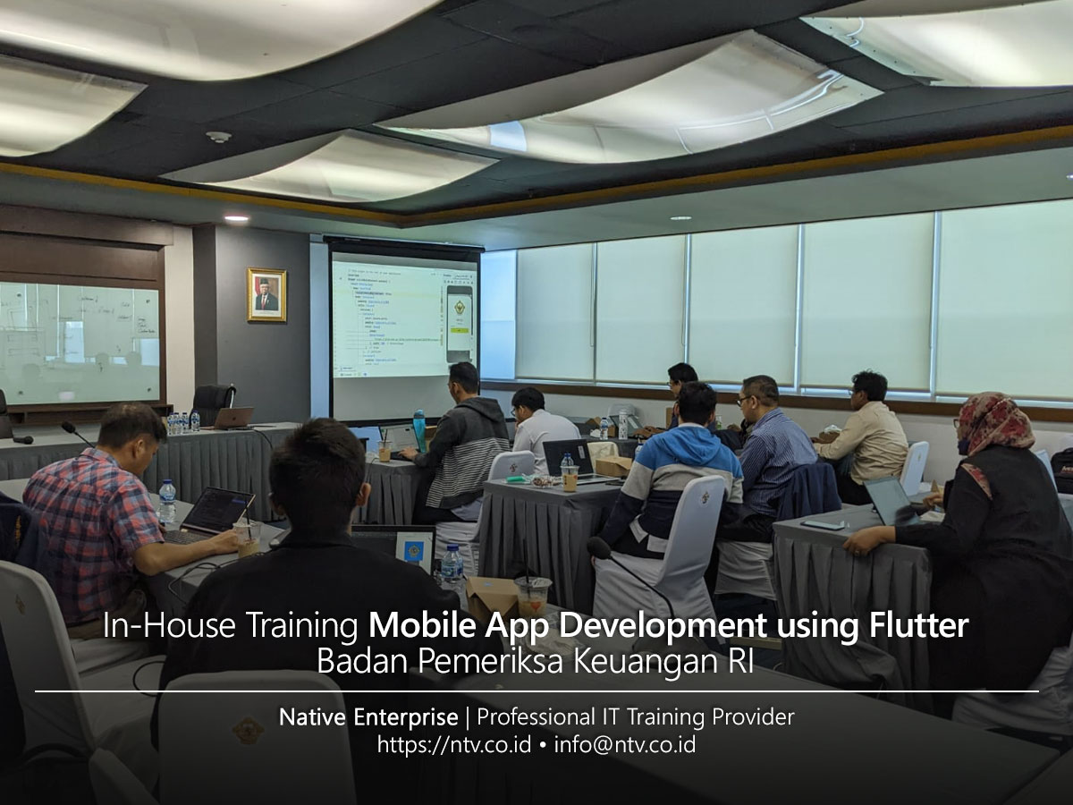Cross Platform Mobile App Development using Flutter In-House Training bersama BPK RI