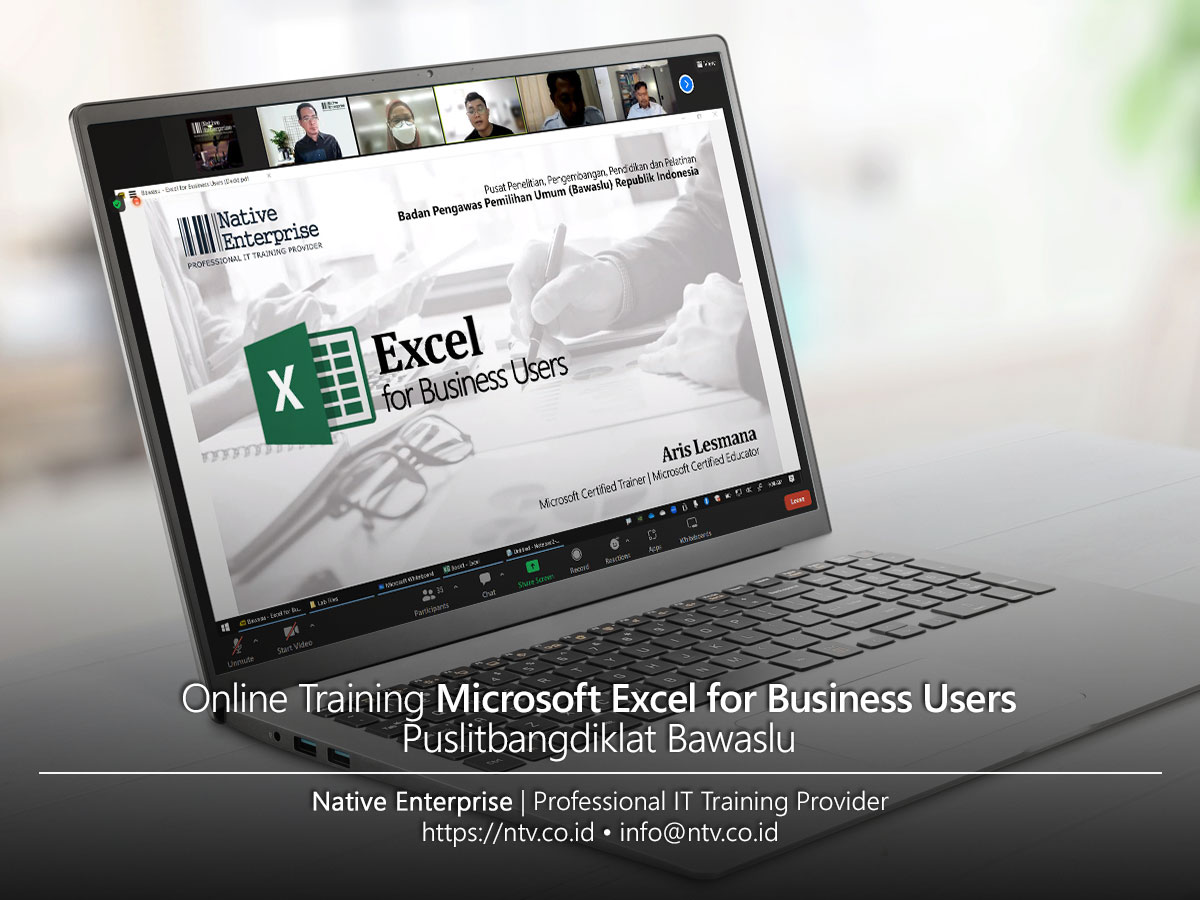 Excel for Business Users Online Training bersama Puslitbangdiklat Bawaslu