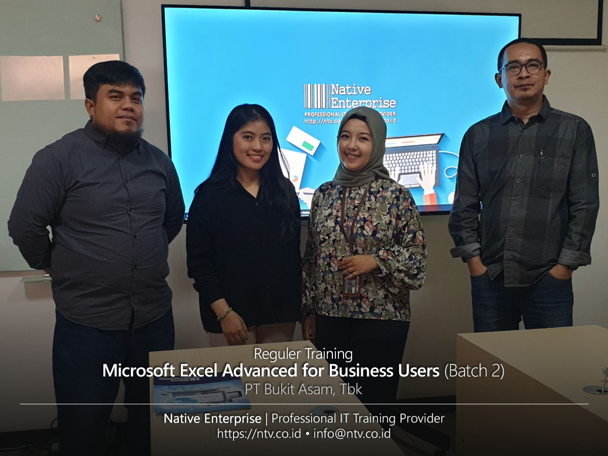 Microsoft Excel Advanced for Business Users Training bersama PT Bukit Asam Tbk (Batch 2-2023)
