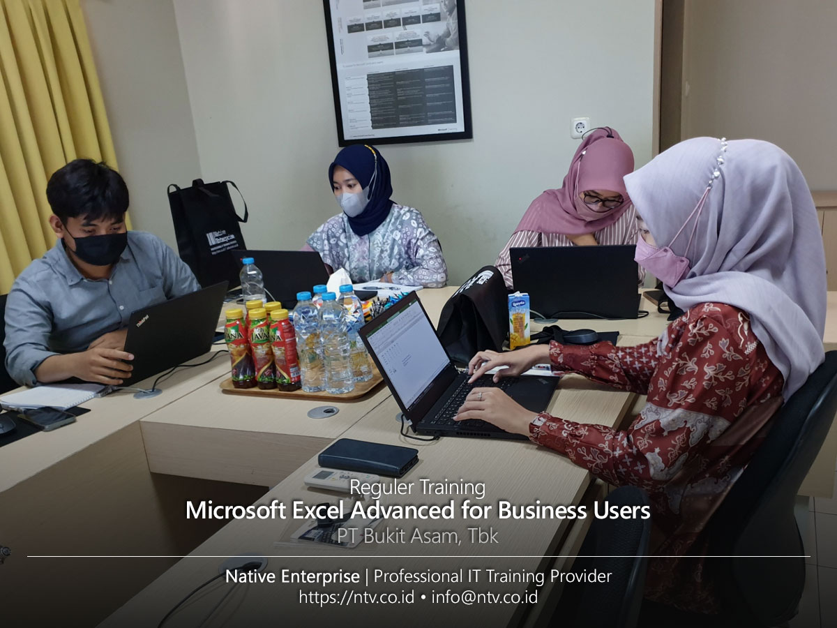 Microsoft Excel Advanced for Business Users Training bersama PT Bukit Asam Tbk