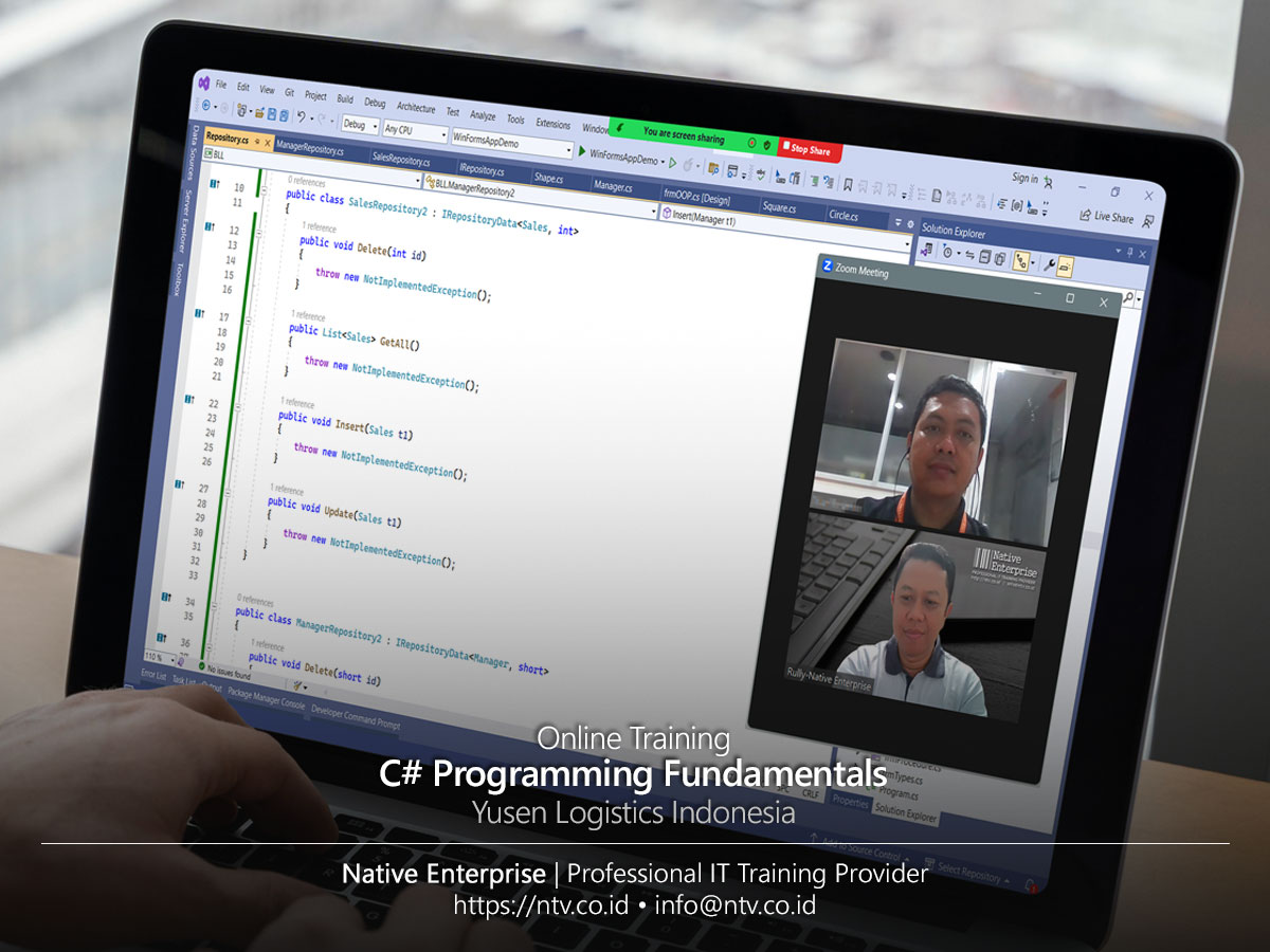 C# Programming Fundamentals Online Training bersama Yusen Logistics Indonesia