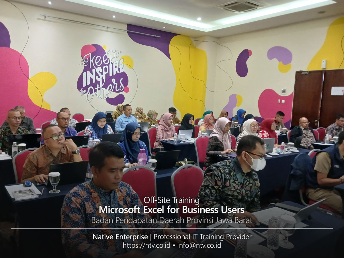 Microsoft Excel for Business Users Off-Site Training bersama Bapenda Jabar