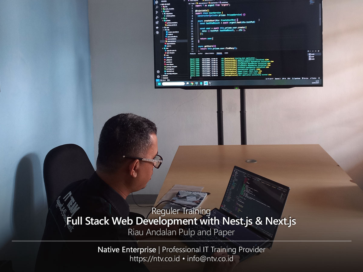 Full Stack Web Development with Next.js & Nest.js RESTful API Training bersama PT. RAPP