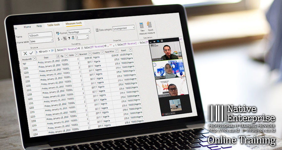 Power BI for Business Users Online Training bersama Metranet Telkom Group